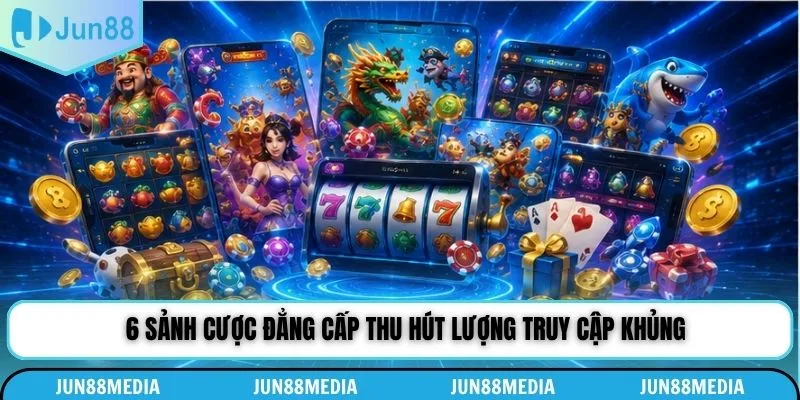 6 sảnh cược đẳng cấp thu hút lượng truy cập khủng